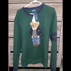 polo bear wool crewneck